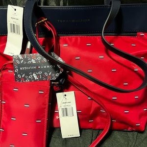 Two bags for the price of one one is a cell phone bag and one is a tote